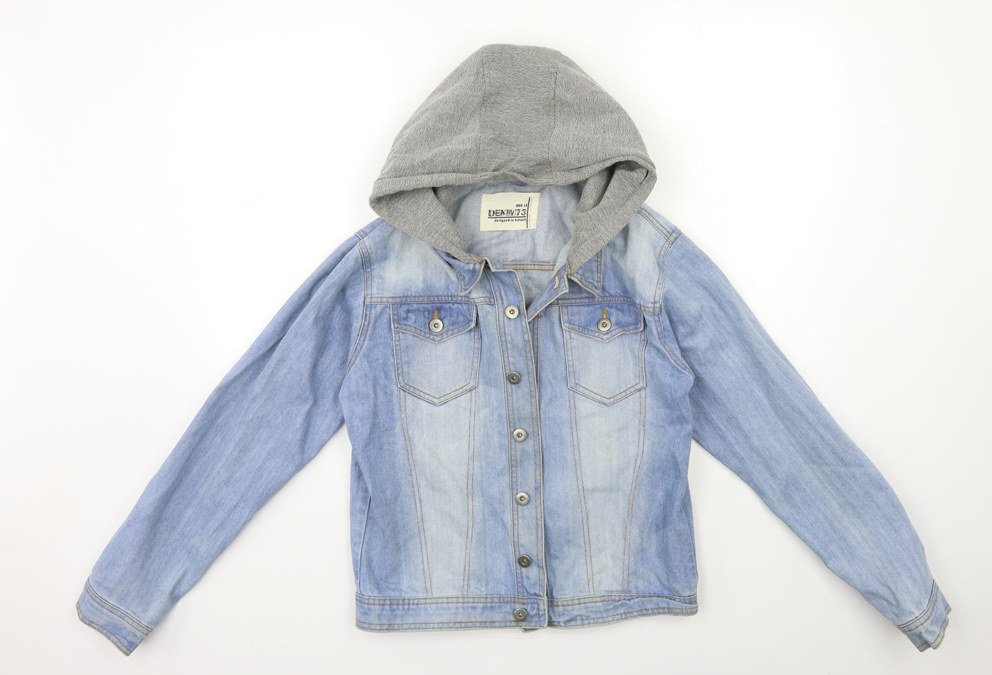 DENIM73 Girls Blue  Denim Jacket  Size 15 Years