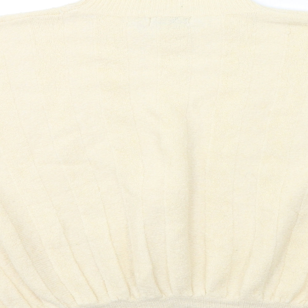 NB avenue Womens Beige  Knit Pullover Jumper Size S