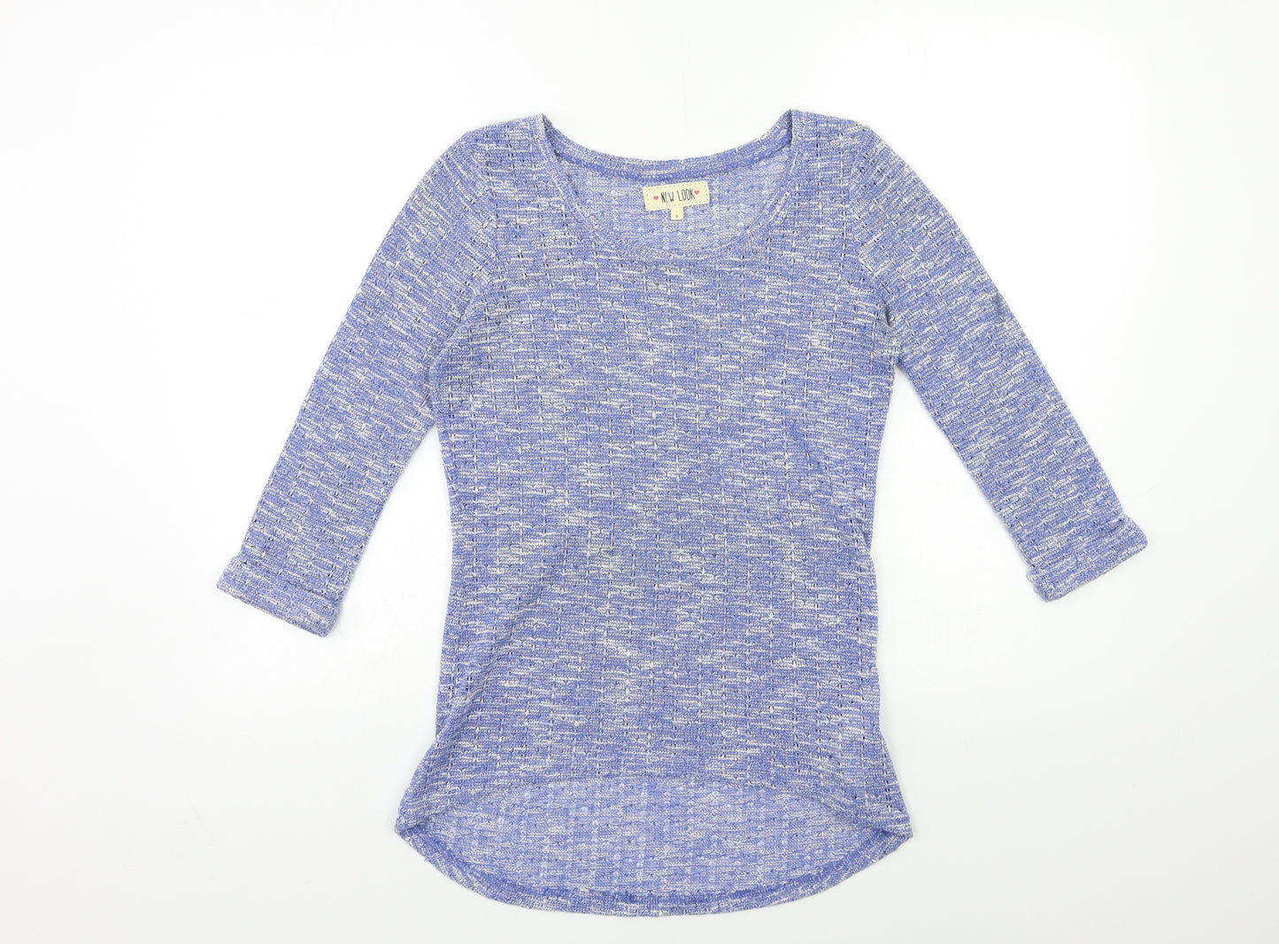 New Look Womens Blue  Knit Pullover Jumper Size 8