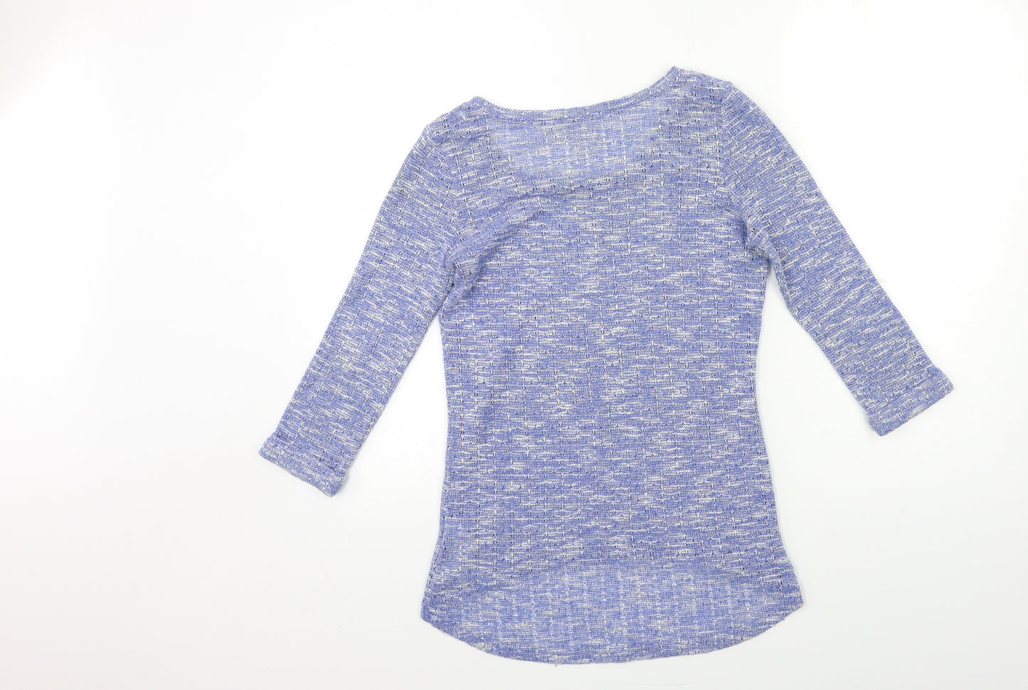 New Look Womens Blue  Knit Pullover Jumper Size 8