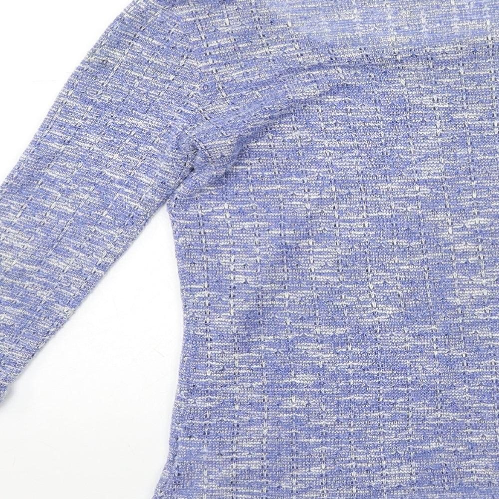 New Look Womens Blue  Knit Pullover Jumper Size 8