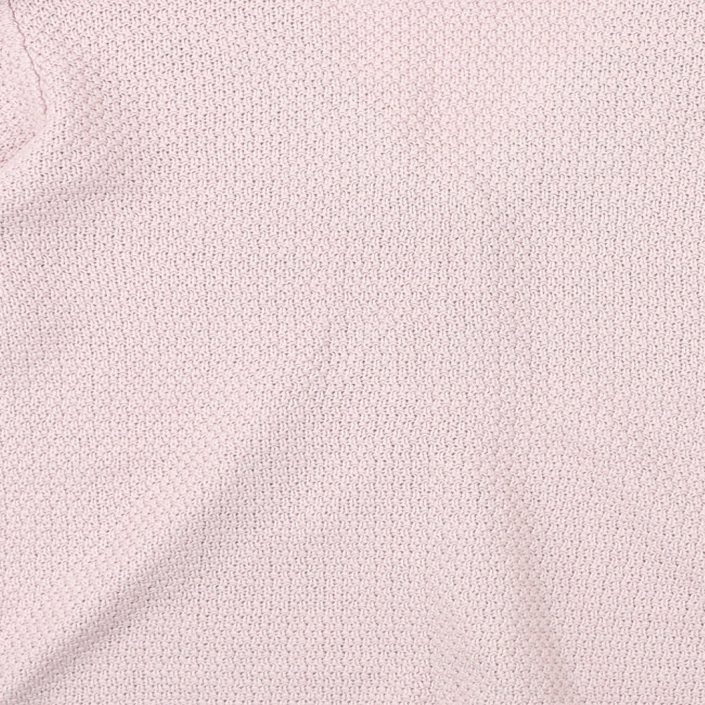 Damart Womens Pink  Knit Cardigan Jumper Size 14