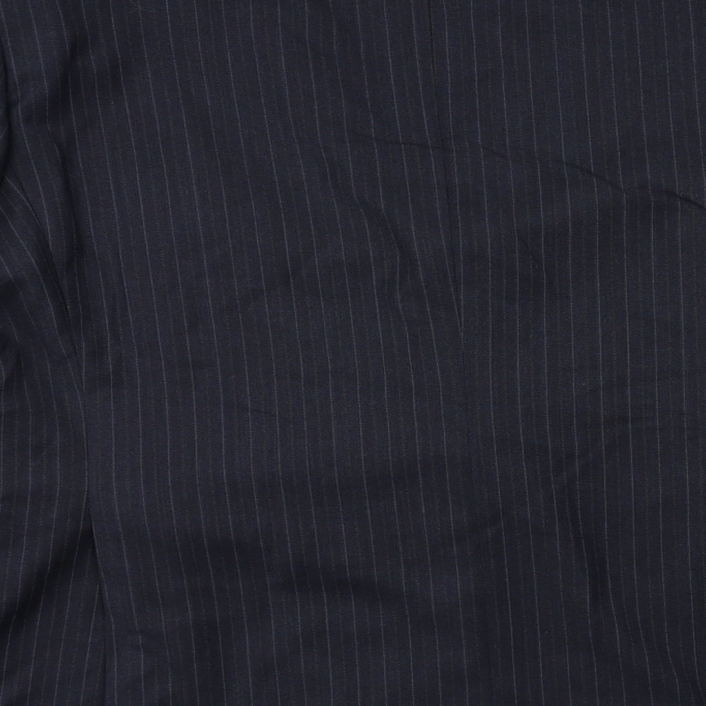 Taylor & Wright Mens Blue Striped  Jacket Suit Jacket Size 46