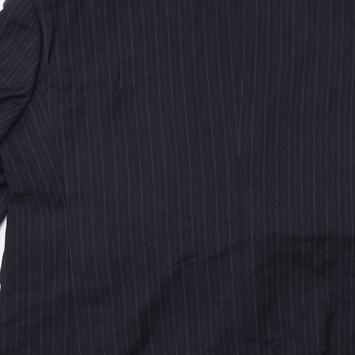 Taylor & Wright Mens Blue Striped  Jacket Suit Jacket Size 46