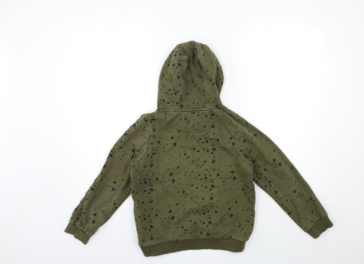 Nutmeg Boys Green Geometric  Pullover Hoodie Size 9 Years