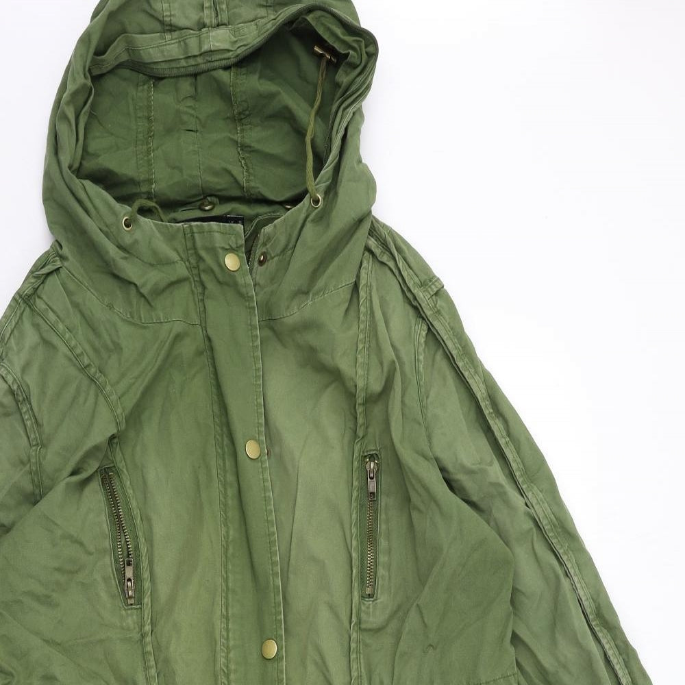 ASOS Womens Green   Overcoat Coat Size 12