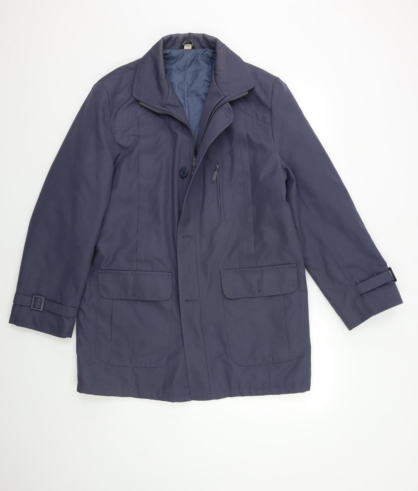 Preworn Mens Blue   Overcoat Coat Size M