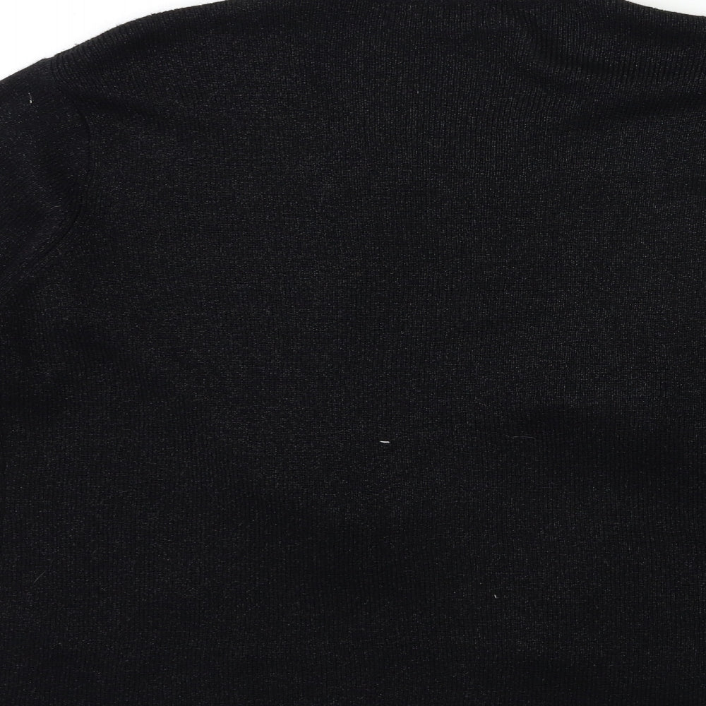 Essentials Womens Black  Knit Cardigan Jumper Size 18