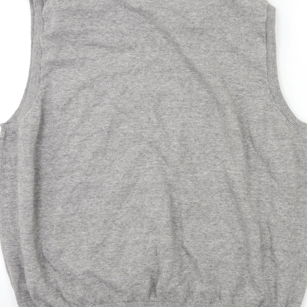 Marks and Spencer Mens Grey  Knit Pullover Jumper Size XL