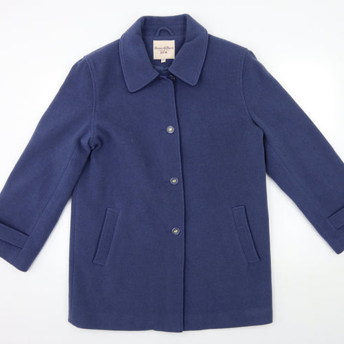 EWM Womens Blue   Overcoat Coat Size 12