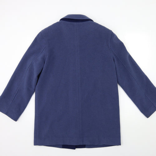 EWM Womens Blue   Overcoat Coat Size 12