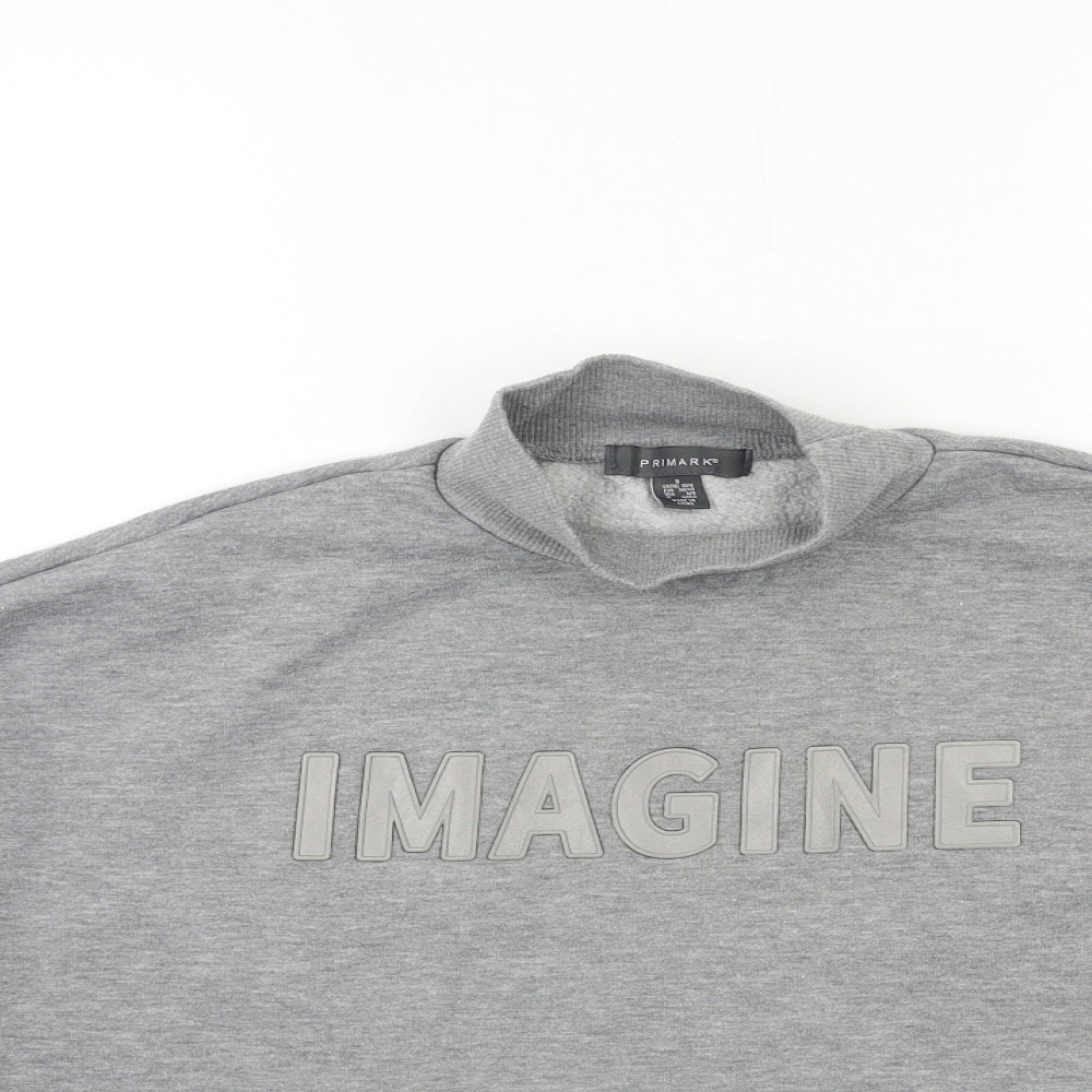 Primark Womens Grey   Pullover Sweatshirt Size 10
