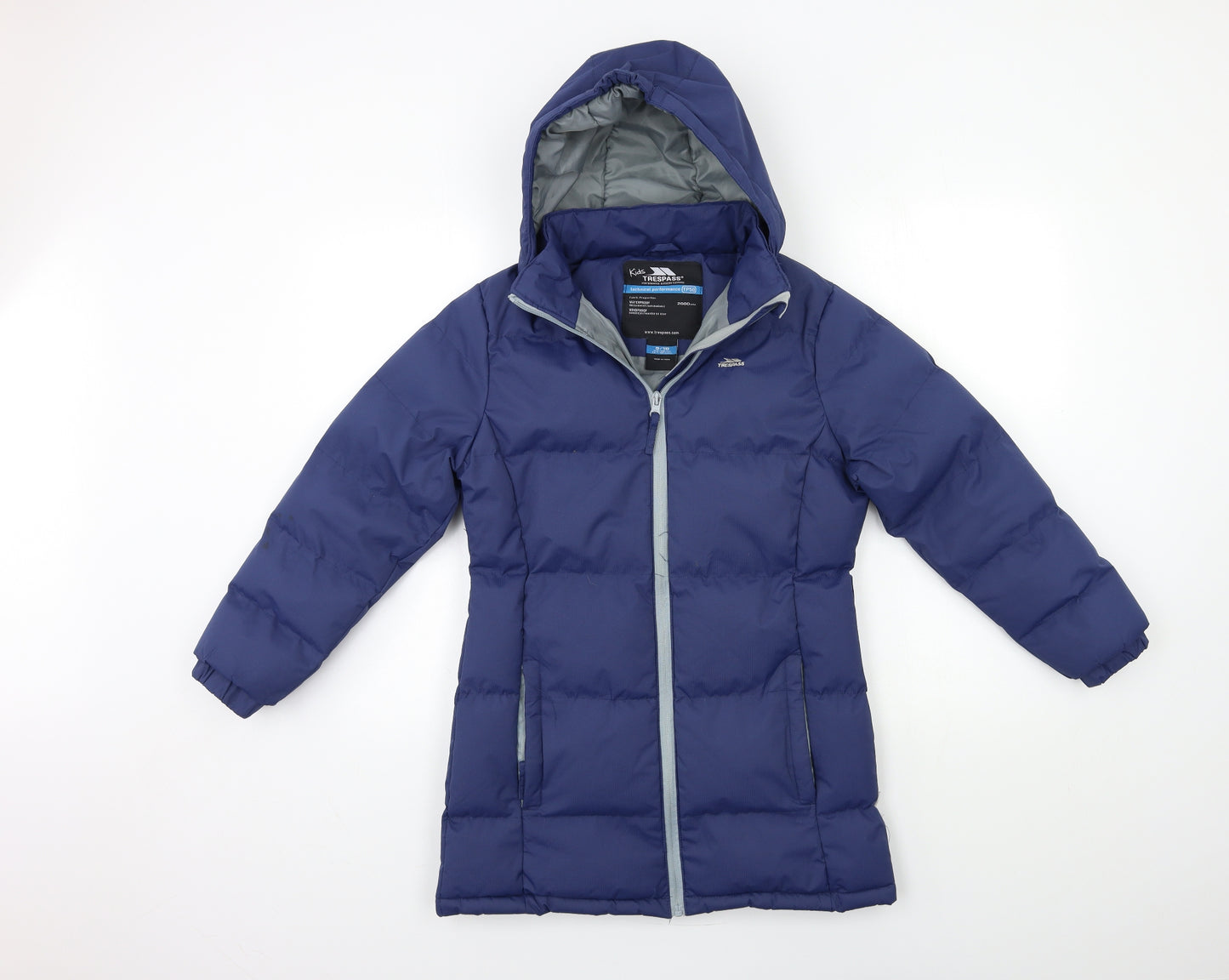 Trespass Boys Blue   Puffer Jacket Coat Size 9-10 Years
