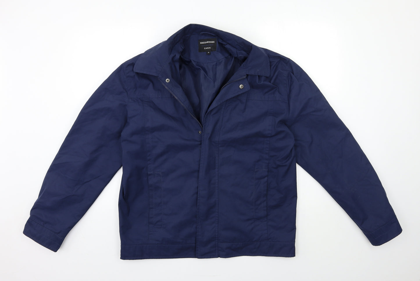 GREENWOOD Mens Blue   Bomber Jacket Coat Size M