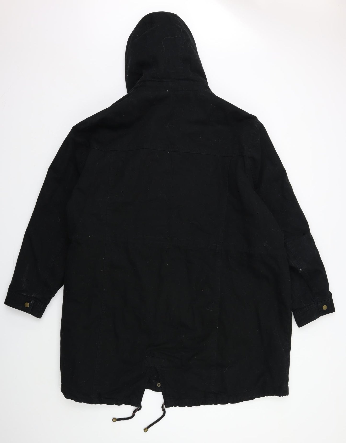 CAPSULE Womens Black   Overcoat Coat Size 24