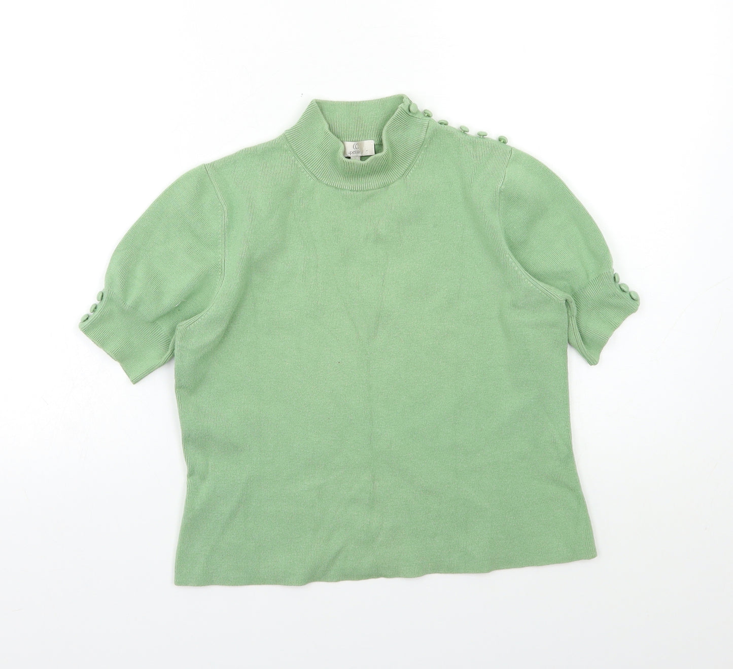 Country Casuals Womens Green  Knit Pullover Jumper Size S