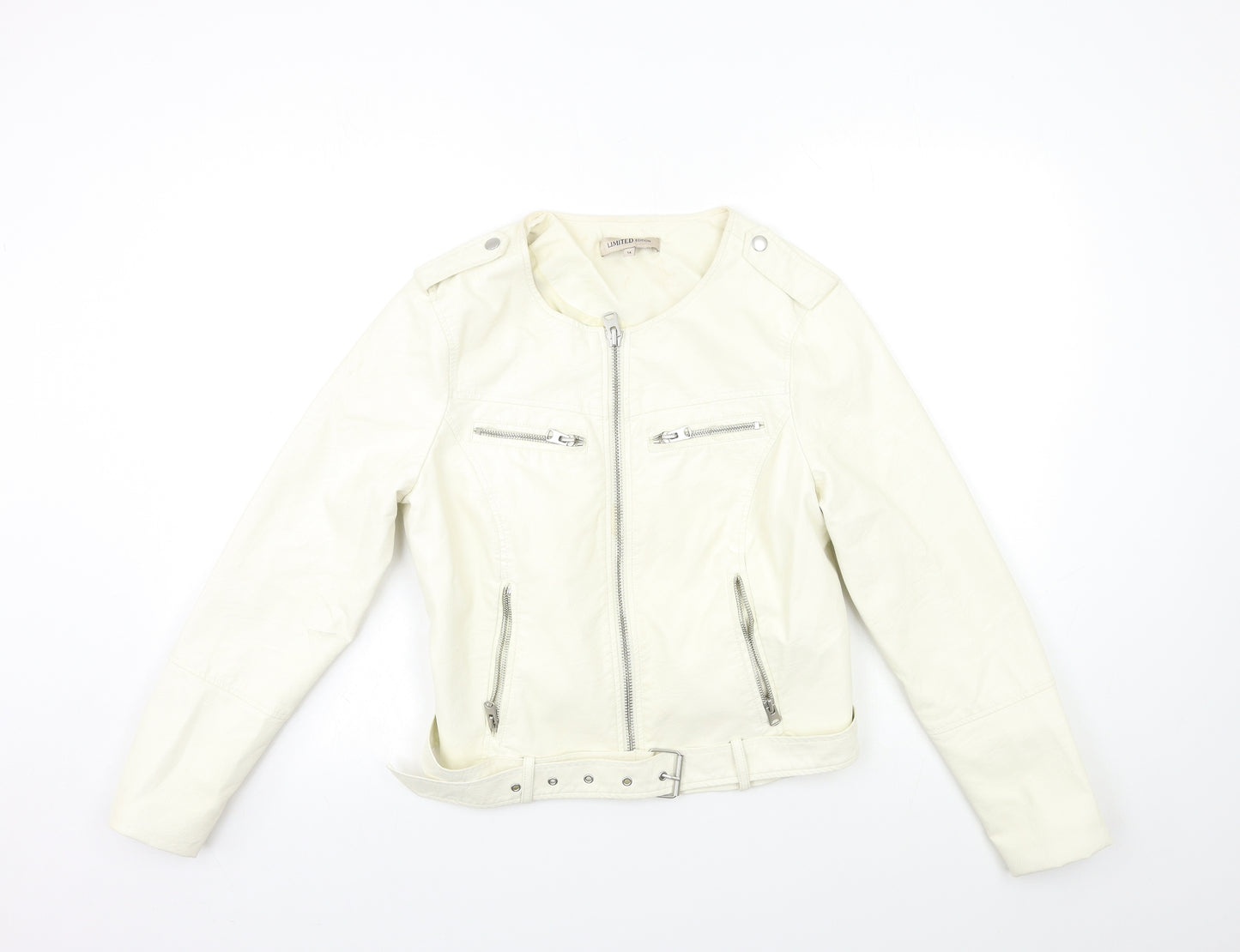 Marks and Spencer Womens White   Jacket  Size 14
