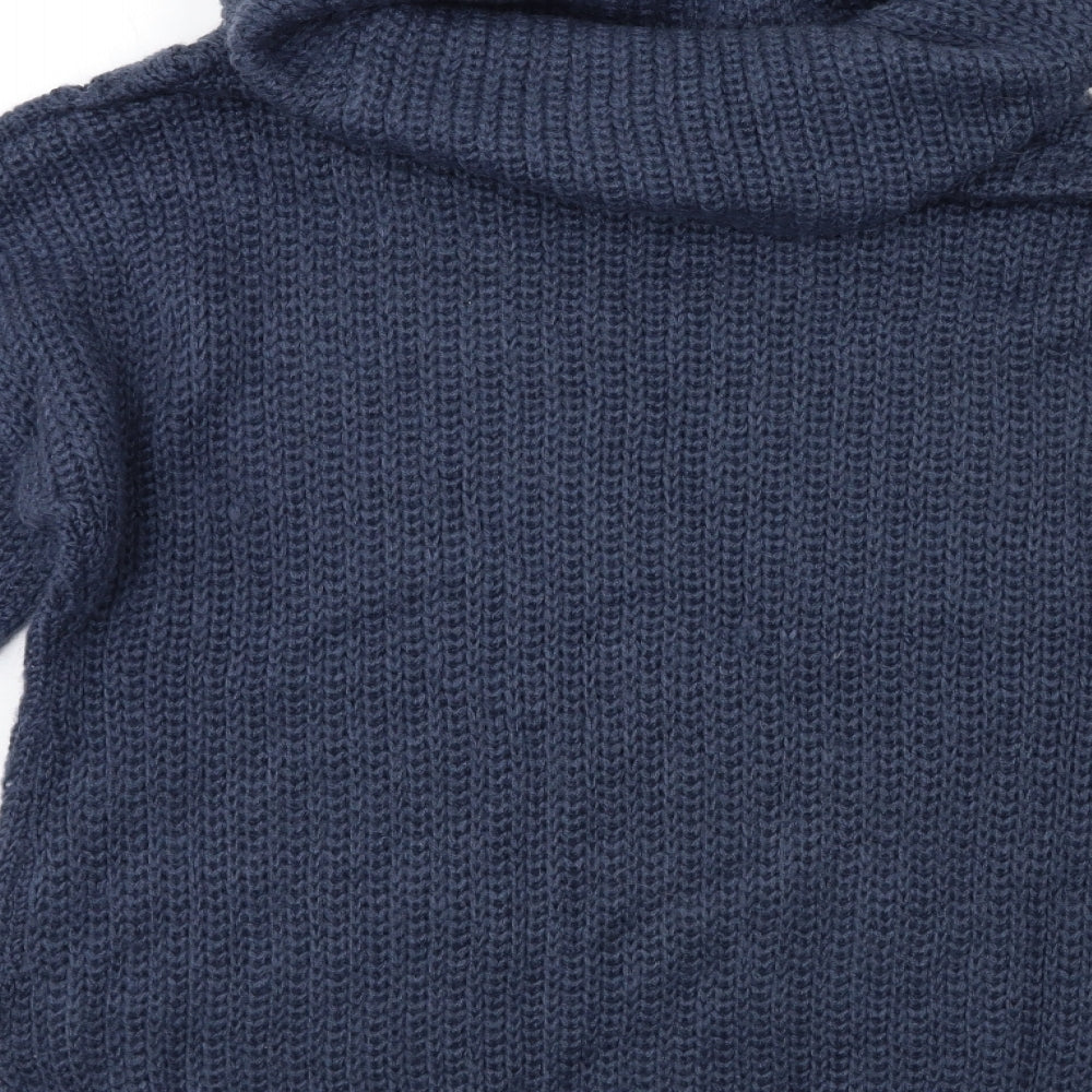 Brave Soul Womens Blue  Knit Pullover Jumper Size 14