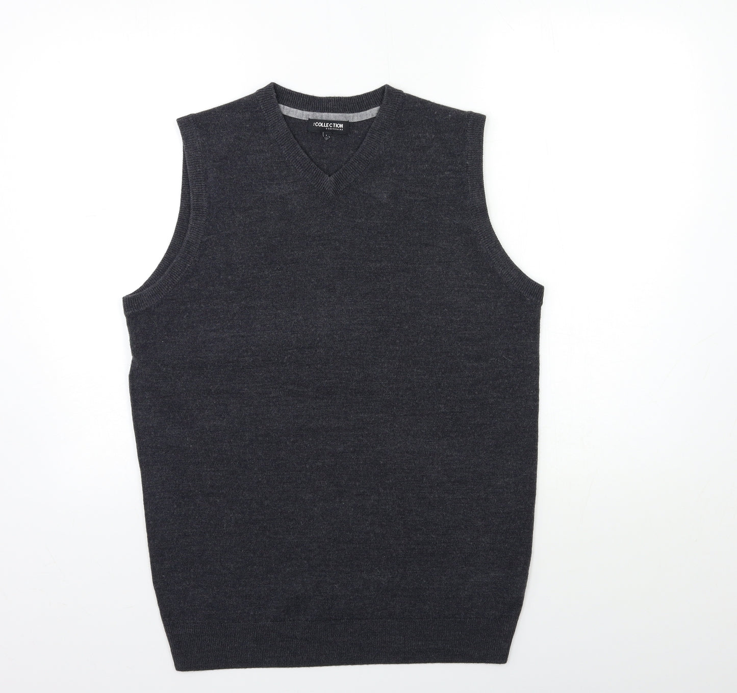 Debenhams Mens Grey  Knit Pullover Jumper Size L