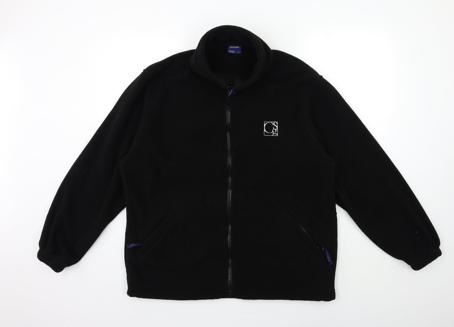 Uneek Mens Black  Fleece Jacket  Size L