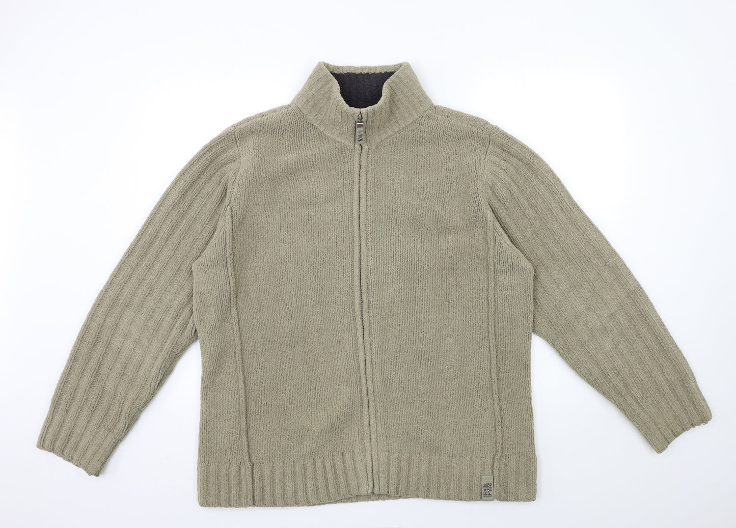 NEXT Mens Green  Fleece Jacket Coatigan Size L