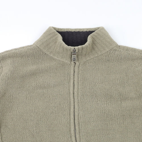 NEXT Mens Green  Fleece Jacket Coatigan Size L