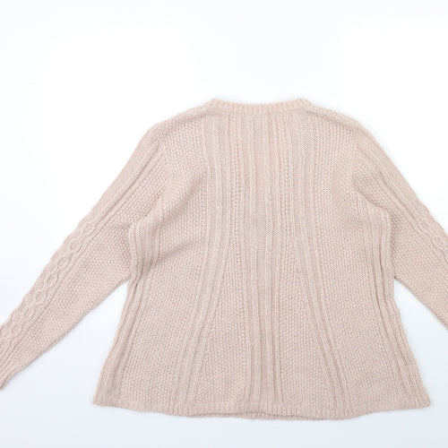NEXT Womens Pink  Knit Pullover Jumper Size M