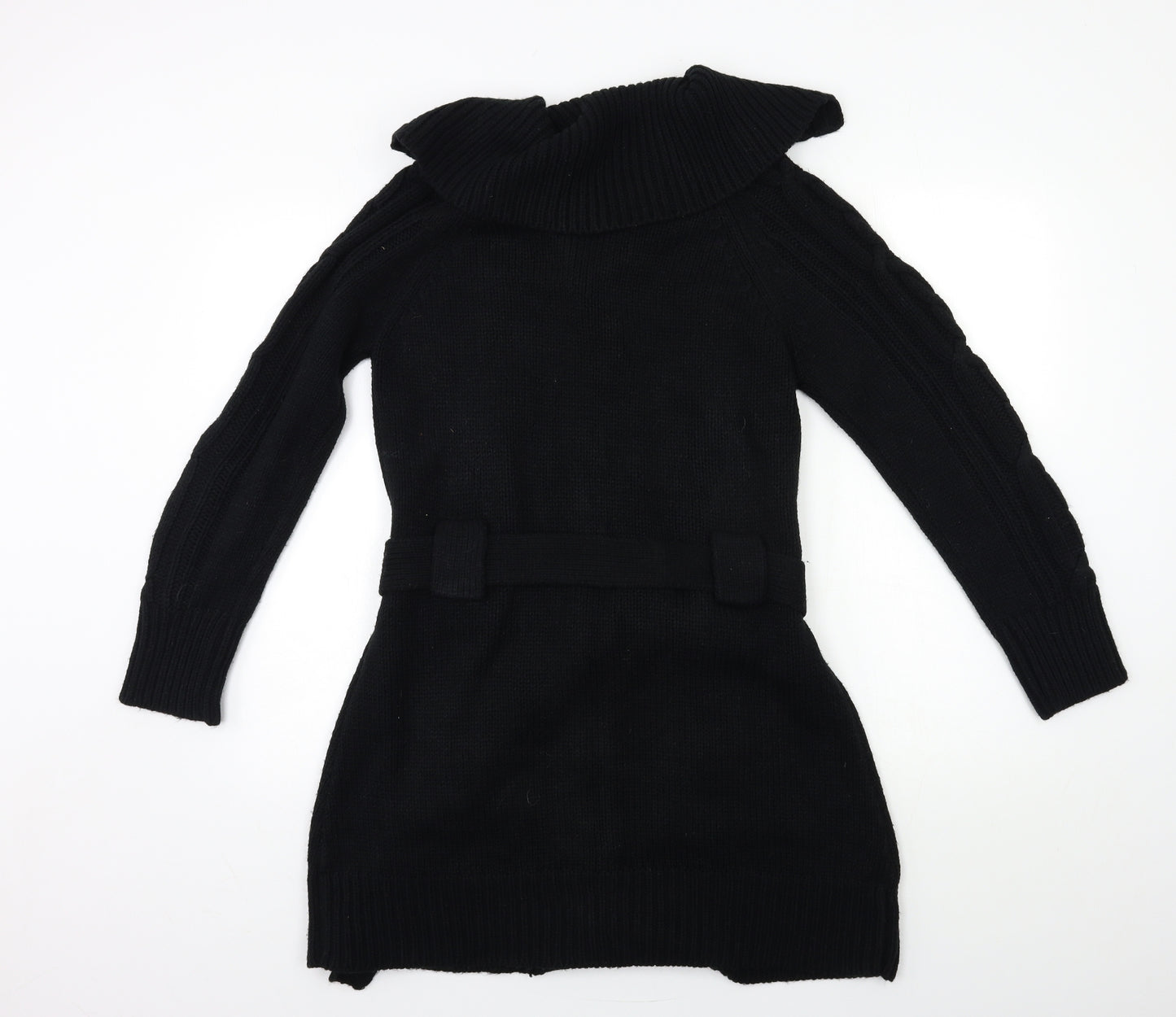 M&Co Womens Black  Knit Cardigan Jumper Size M