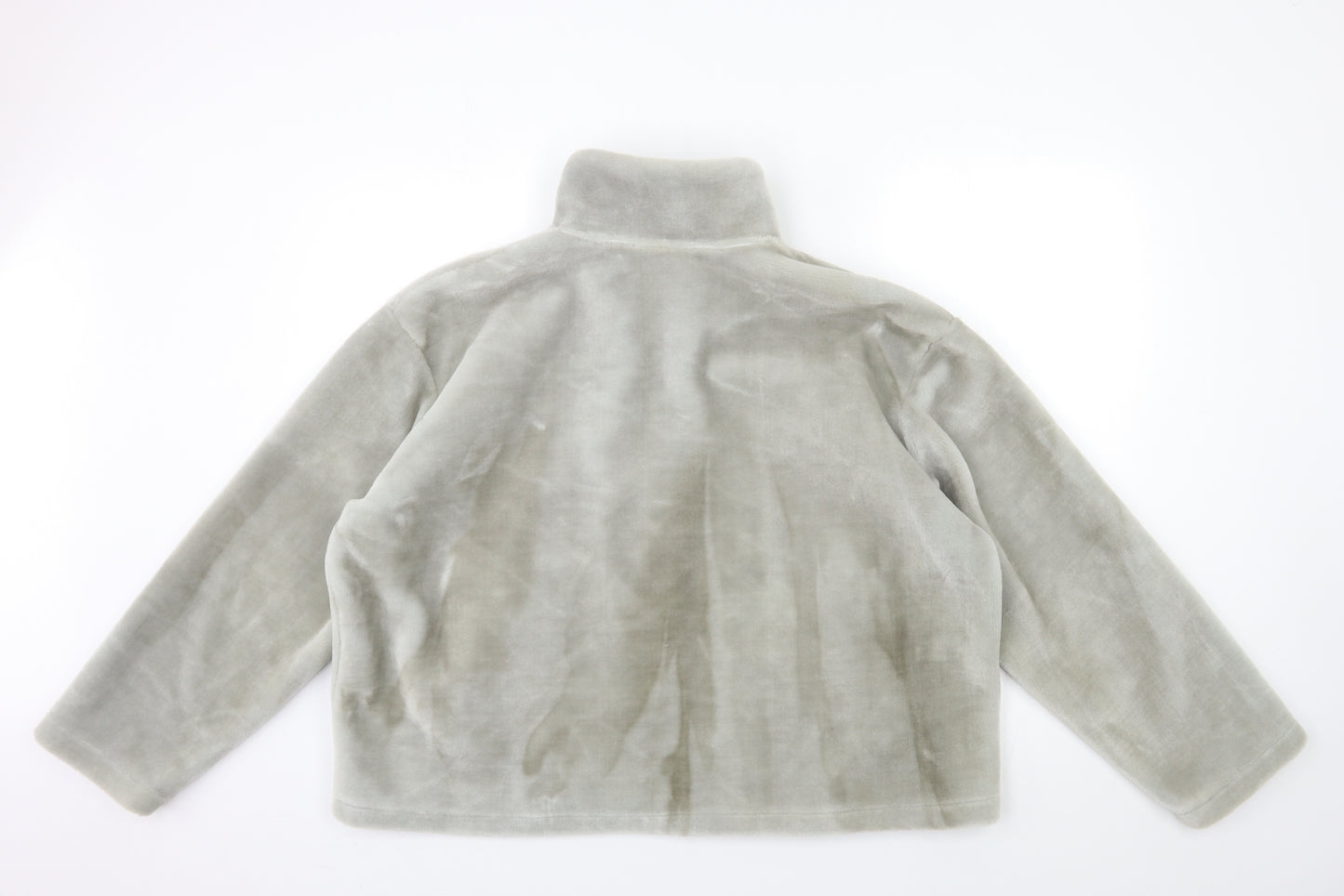 Atmosphere Womens Grey  Fleece Jacket Coat Size 18