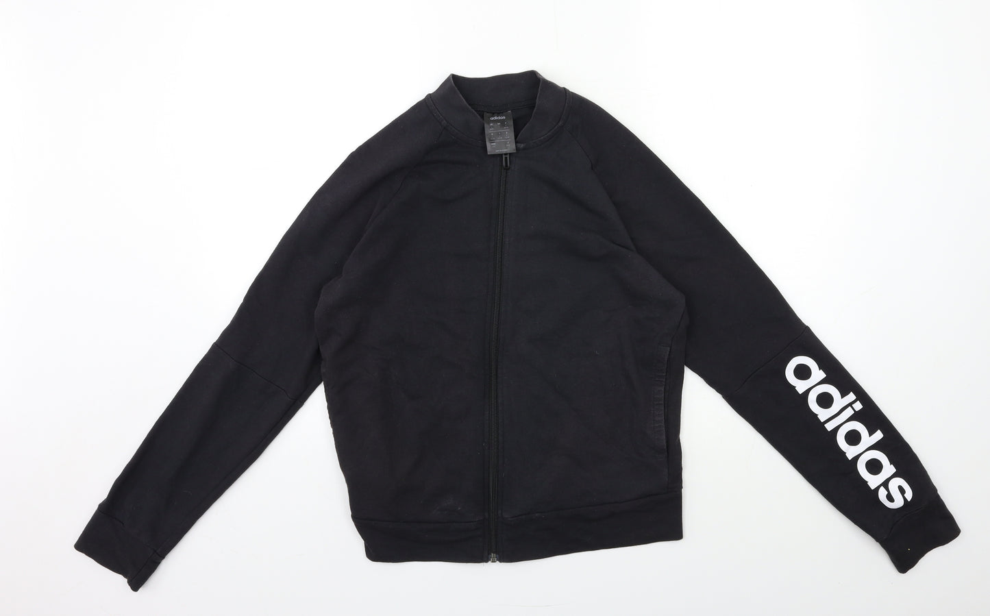 adidas Womens Black   Full Zip Sweatshirt Size 16