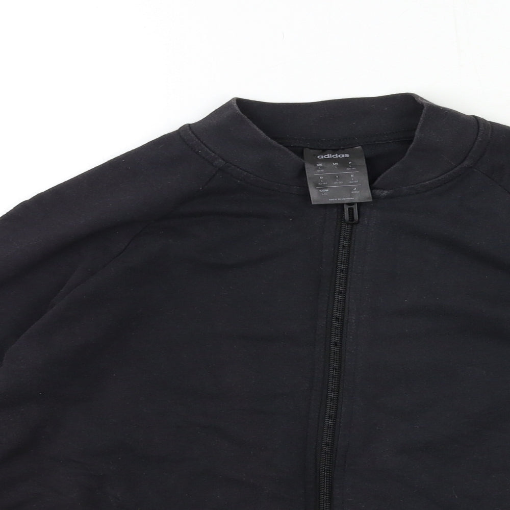 adidas Womens Black   Full Zip Sweatshirt Size 16