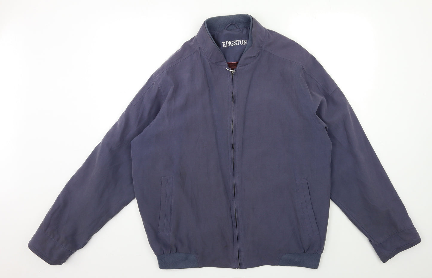 Kingston Mens Grey   Overcoat Coat Size L