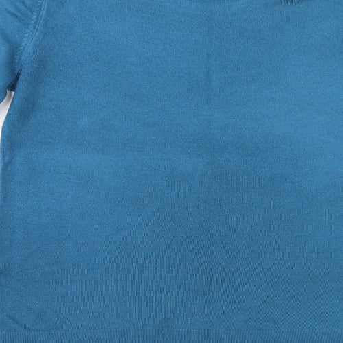 Very Womens Blue  Knit Pullover Jumper Size 10