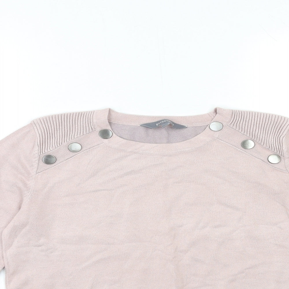 Principles Womens Pink  Knit Pullover Jumper Size 10