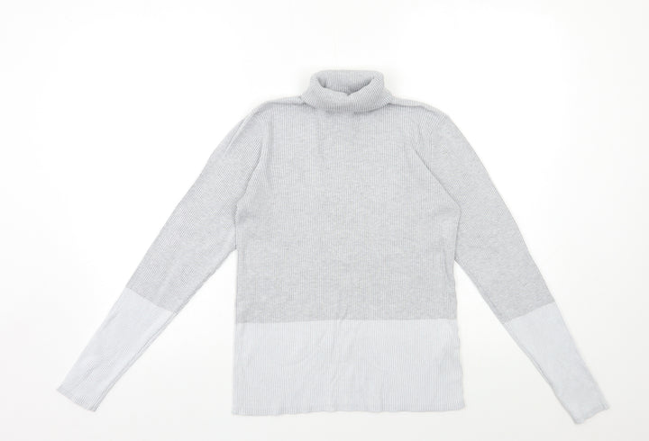 Debenhams Womens Grey Knit Pullover Jumper Size 10