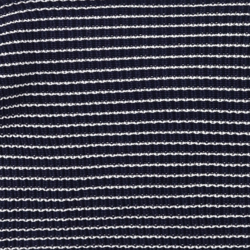Marks and Spencer Womens Blue Striped Knit Pullover Jumper Size L