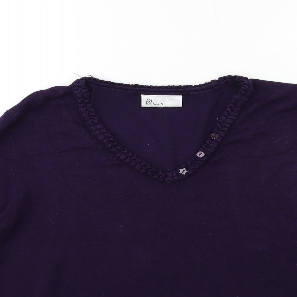 BHS Womens Purple  Knit Pullover Jumper Size 14