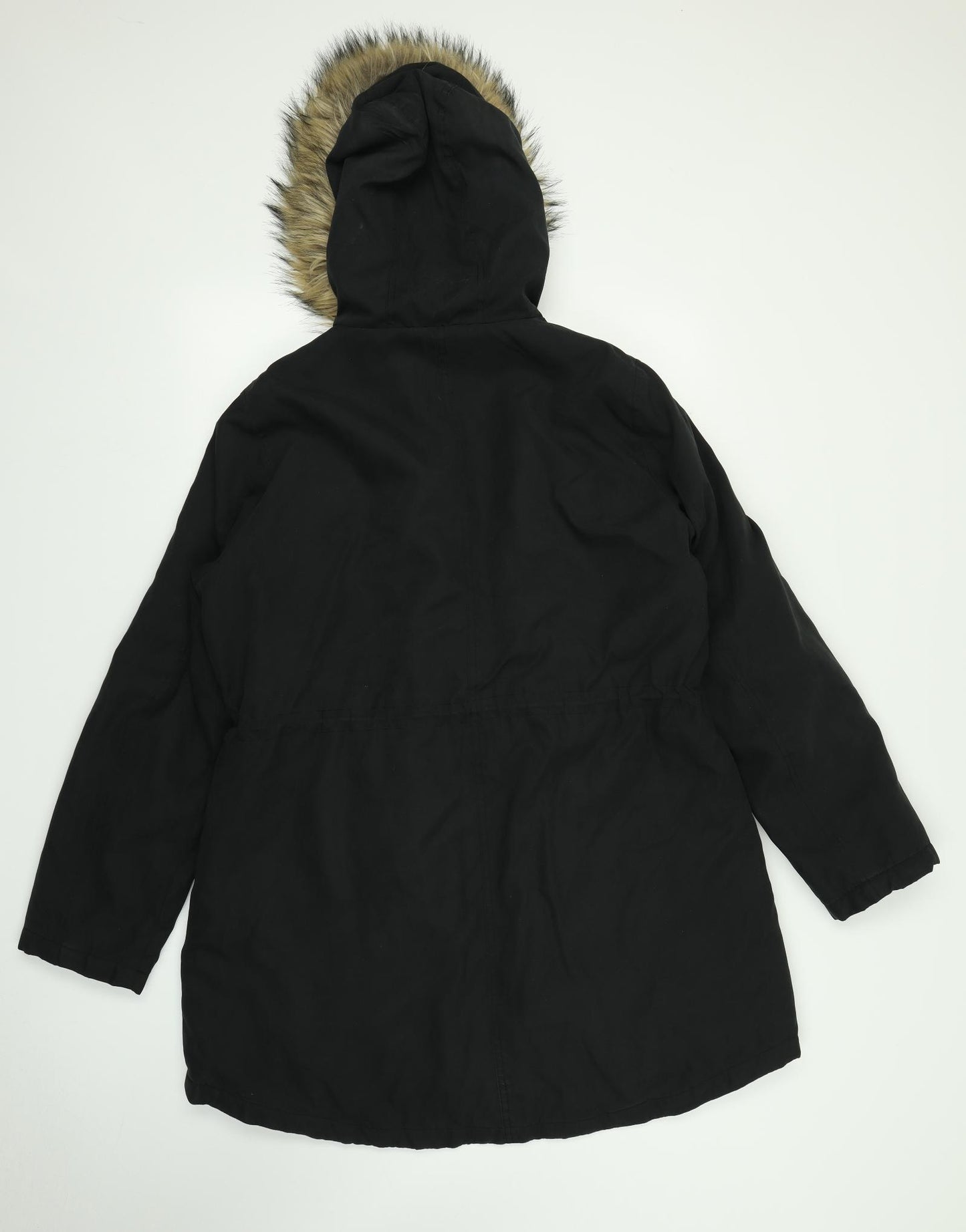 George Womens Black   Parka Coat Size L