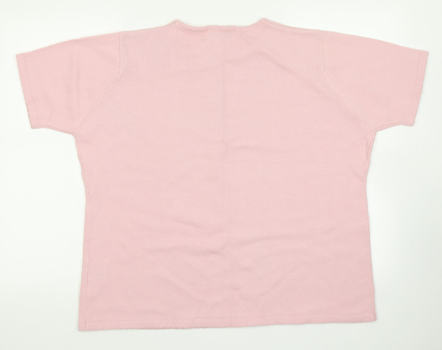 Honor Millburn Womens Pink  Knit Pullover Jumper Size XL