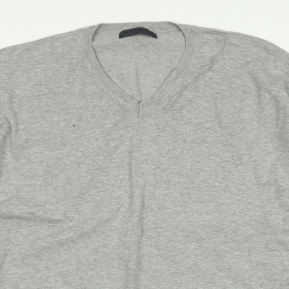 NEXT Mens Grey  Knit Pullover Jumper Size XL