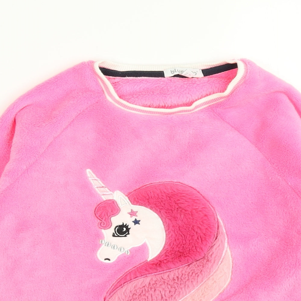 Bluezoo Girls Pink   Pullover Sweatshirt Size 7-8 Years  - Unicorn