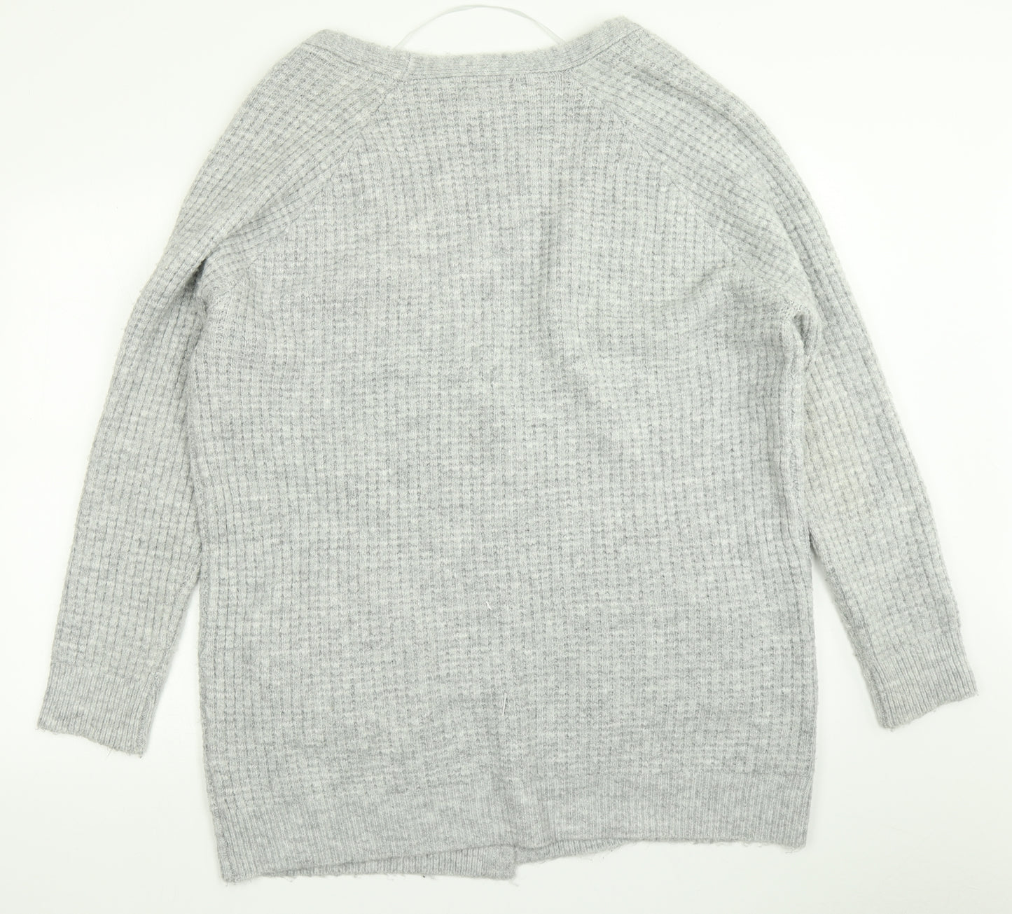 Primark Womens Grey  Knit Cardigan Jumper Size L