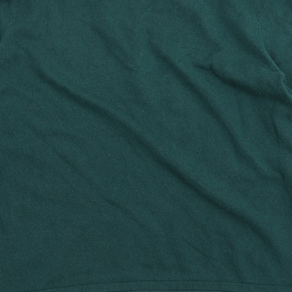 Laura Ashley Womens Green  Knit Pullover Jumper Size 12
