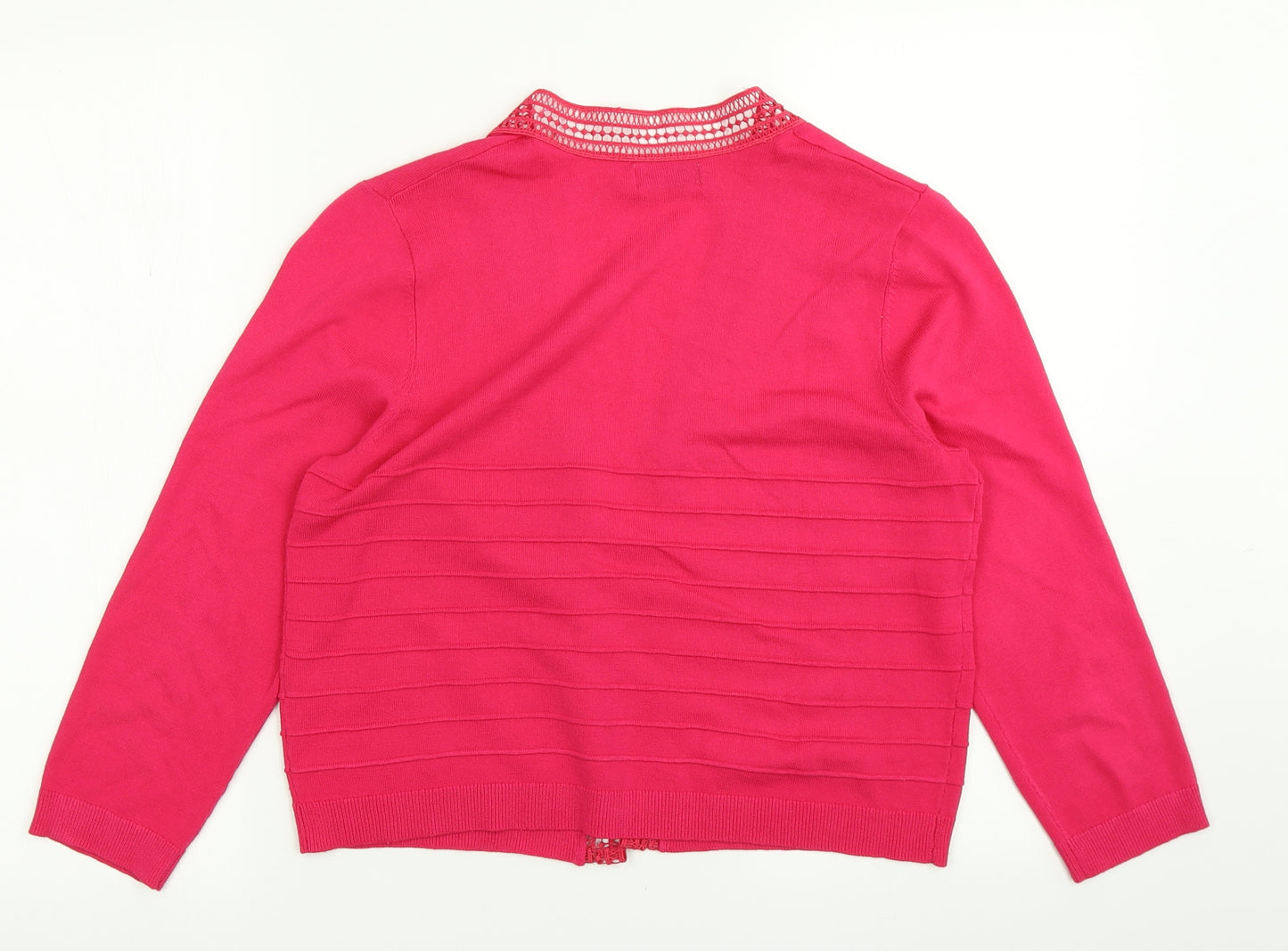 Soon Womens Pink  Knit Cardigan Jumper Size 12