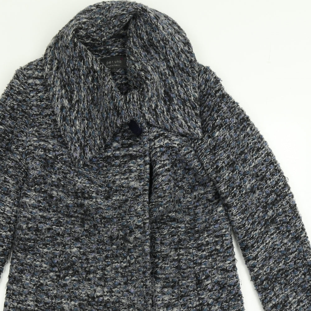 Per Una Womens Blue   Overcoat Coat Size 8