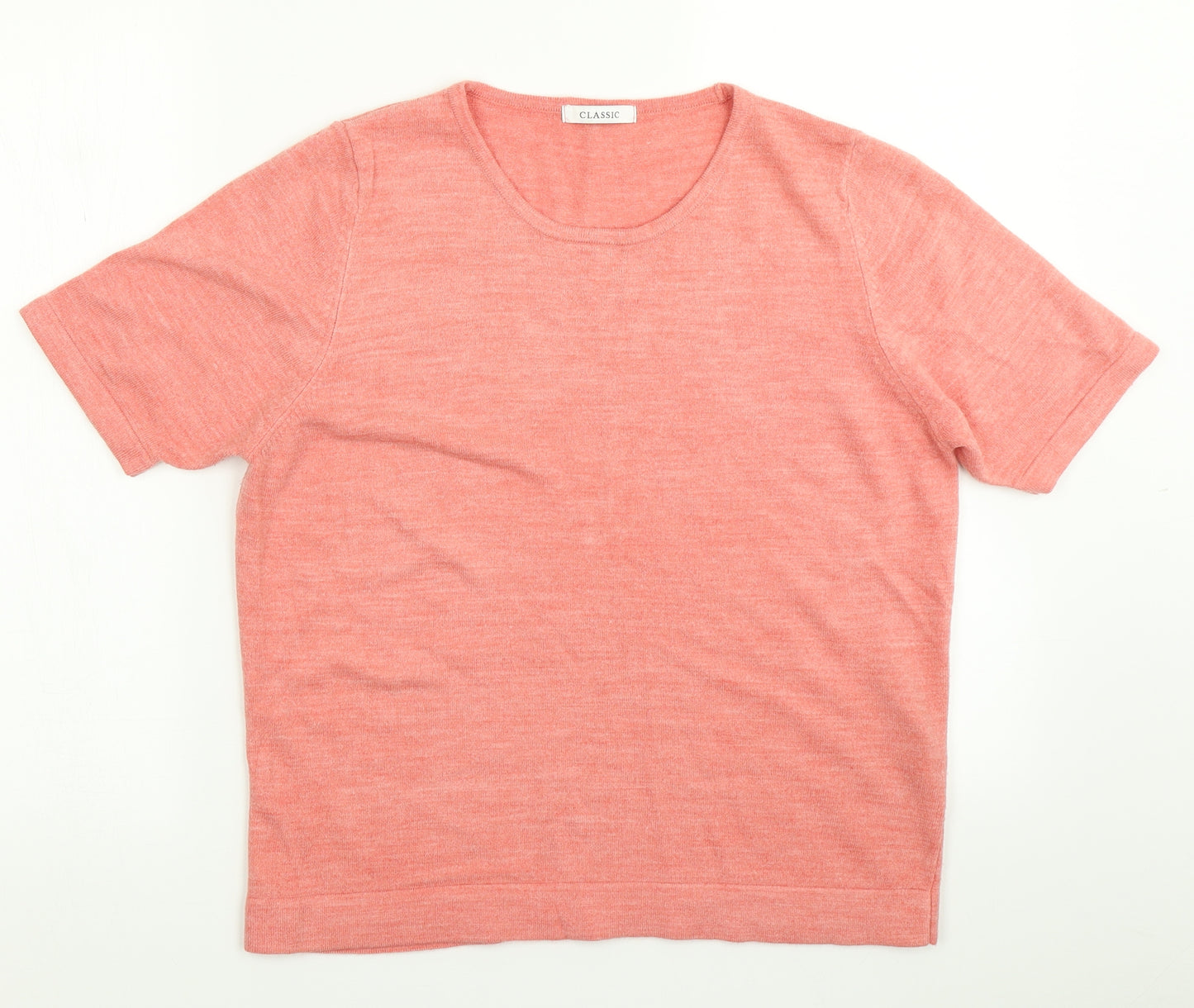 Classic Womens Pink   Basic T-Shirt Size 16