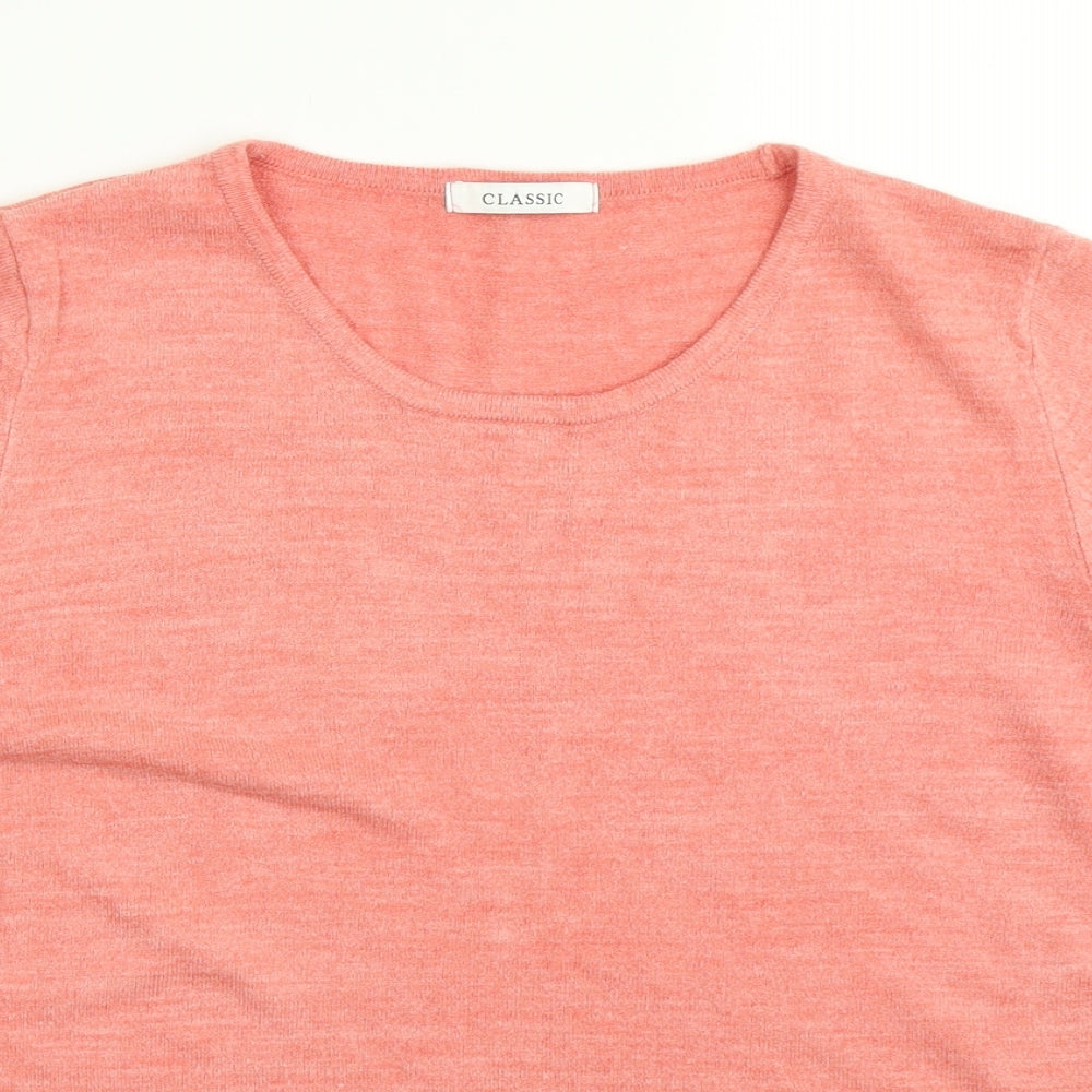 Classic Womens Pink   Basic T-Shirt Size 16