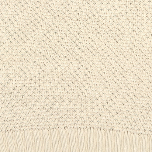 M&S Woman Womens Beige  Knit Pullover Jumper Size 16