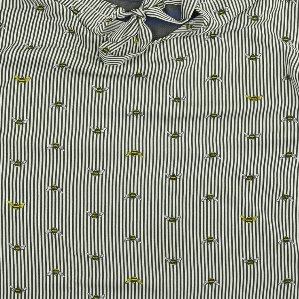NEXT Womens Blue Striped Knit Pullover Jumper Size 20