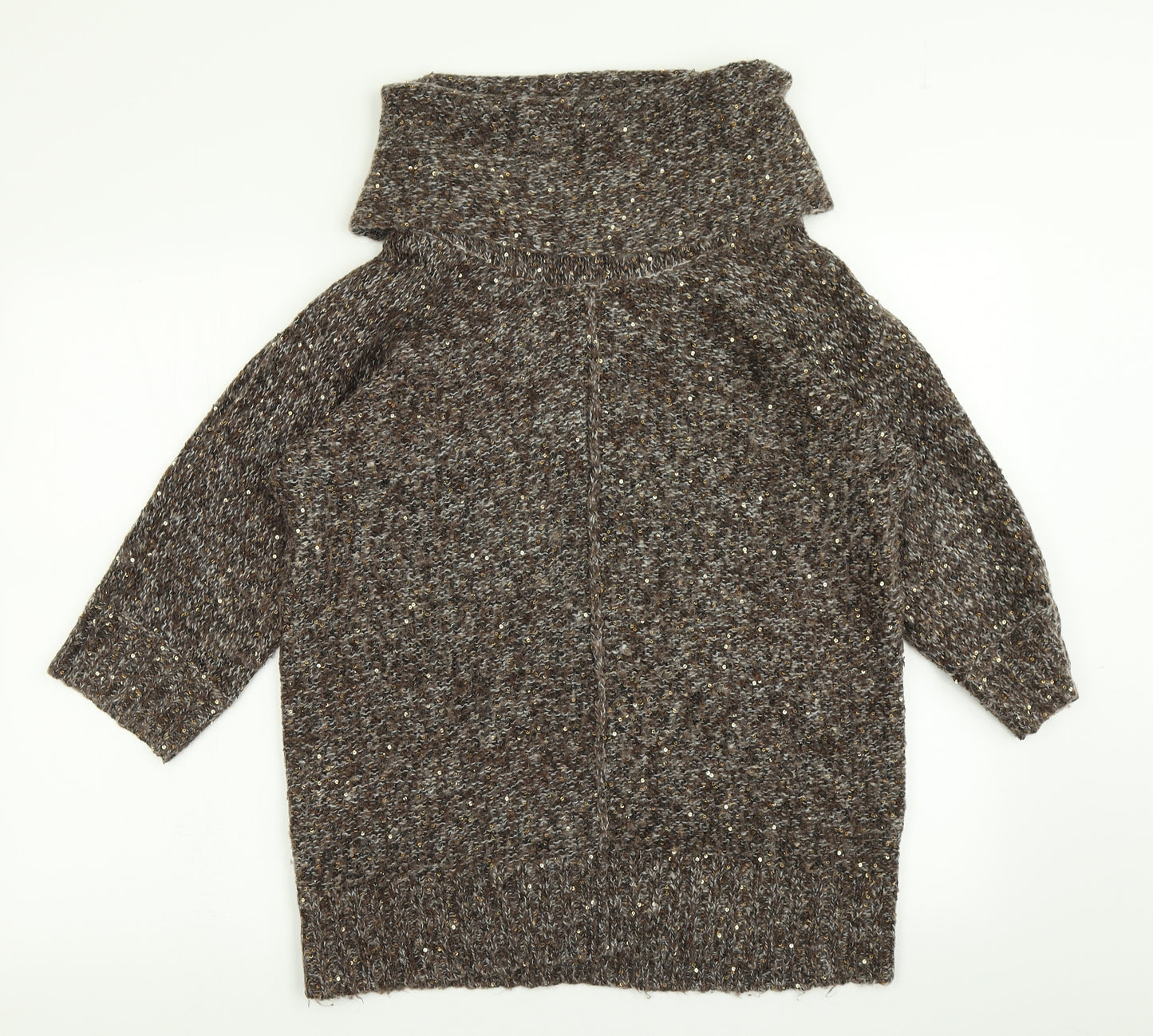 Wallis Womens Brown  Knit Pullover Jumper Size M